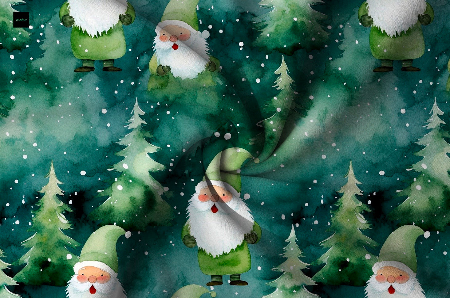 Grüner Weihnachtsmann Wintervorbestellung